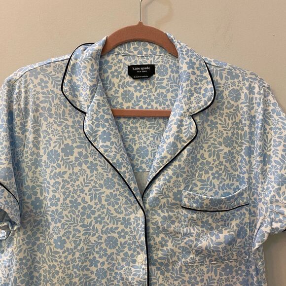 Kate Spade White Floral Top Pajama Women Size M - Picture 2 of 8